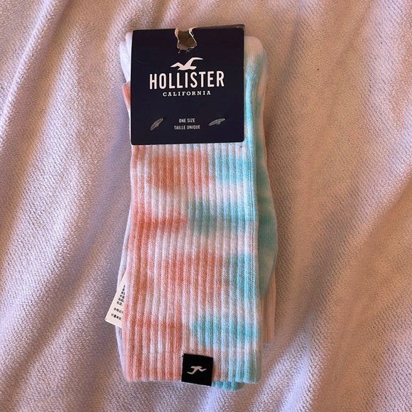Hollister Accessories - Hollister Tie Dye pink and blue socks